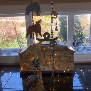 Hanging Elephant Bedroom Chime and Om Chime